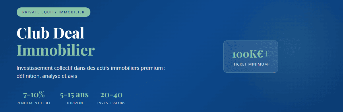 club deal immobilier