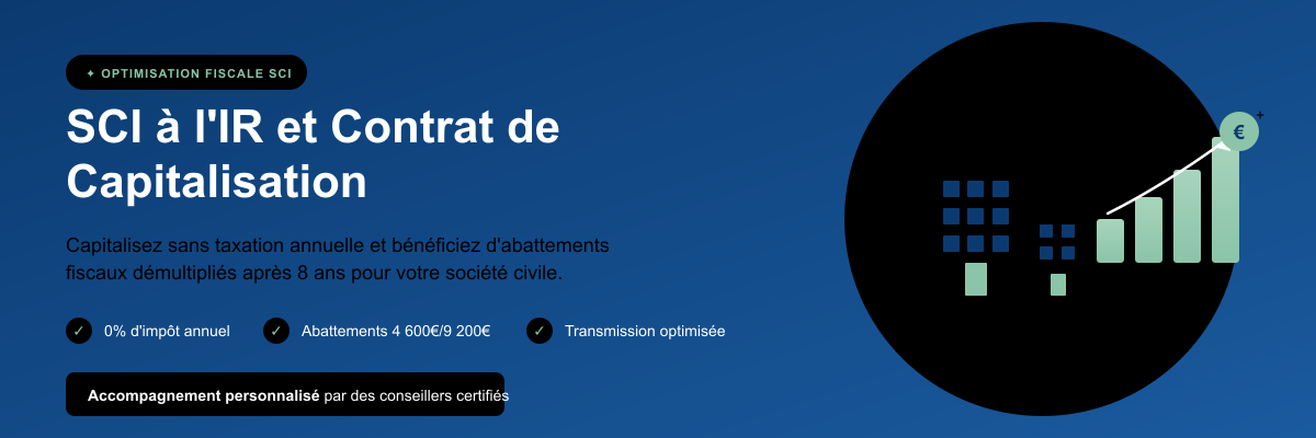 SCI et contrat de capitalisation
