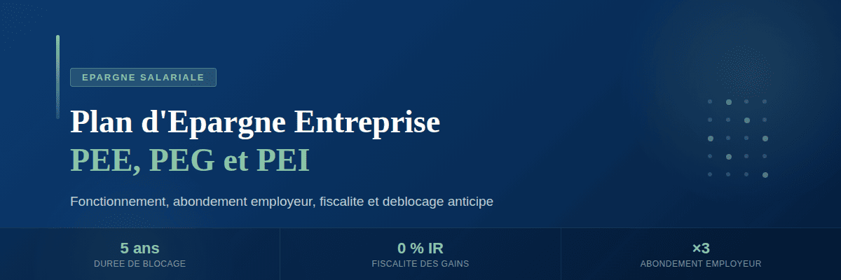 Plan D pargne Entreprise PEE PEG Et PEI Guide Complet