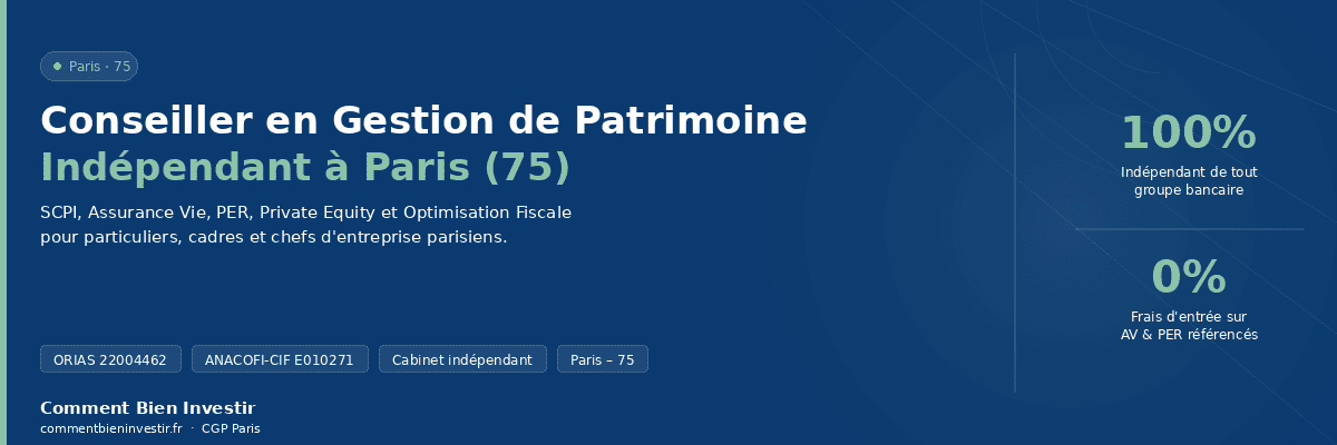 Conseil en gestion de patrimoine Paris